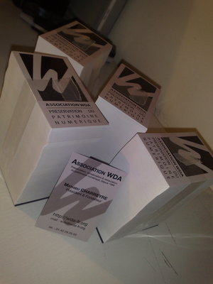 Cartes de visites de Mathieu CHARREYRE - Président WDA.