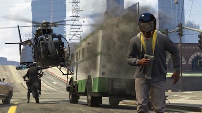 Braquage en coopératif dans Grand Theft Auto Online.