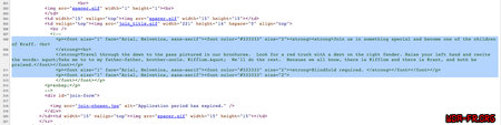 Code source du site "The Epsilon Program".