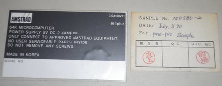 Dessous du CPC 464 Plus.