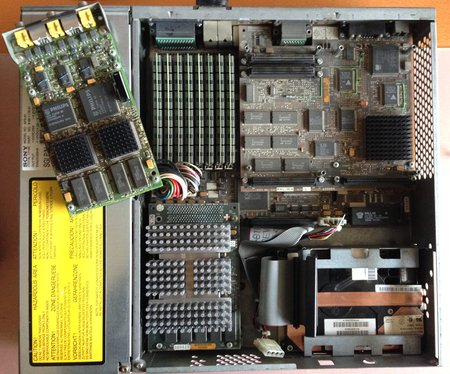 L'intérieur de la machine.