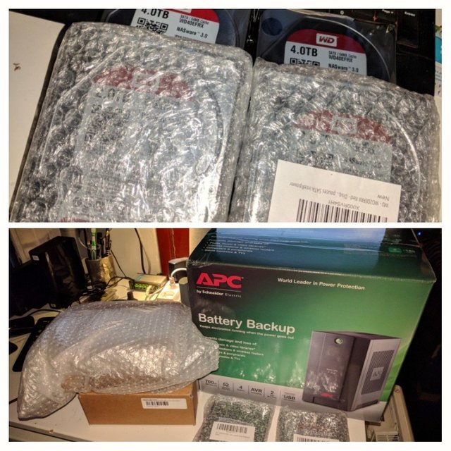 Quelques disques-durs et un onduleur pour la WDA...