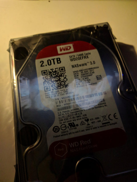 Un disque-dur de 2 To pour un des autres NAS de la WDA.