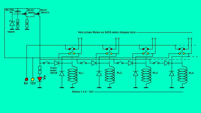 Version avec temporisateur à transistors.