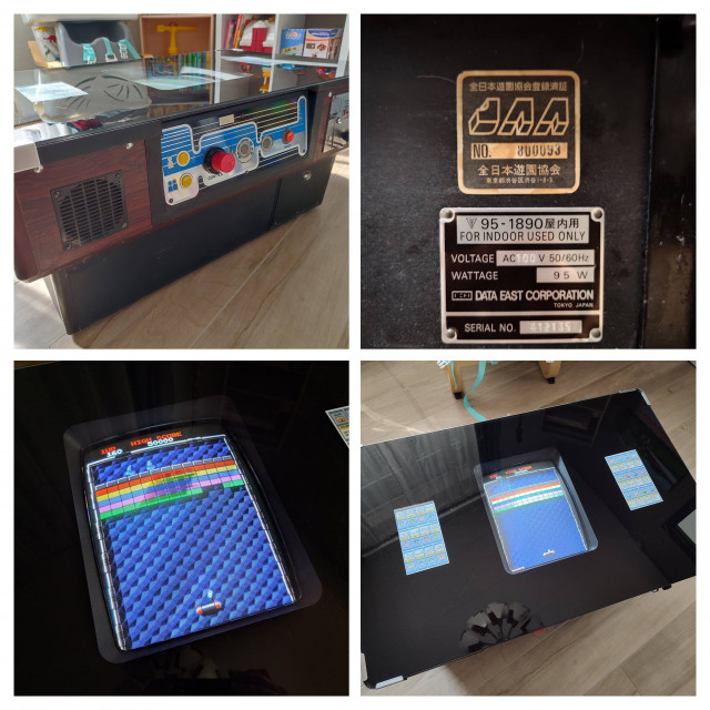 Photos alléchantes d'une belle borne cocktail Data East de 1987 en attente d'adoption.