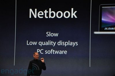 Les Netbooks ne sont pas du gout de Steve...