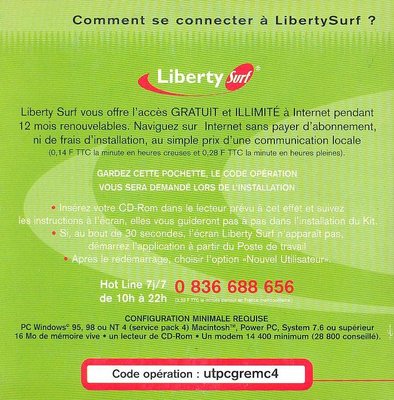 Liberty_surf_1_verso.jpg (123.57 Kio) Vu 7123 fois Kit de connexion Liberty Surf - 1999 (verso)