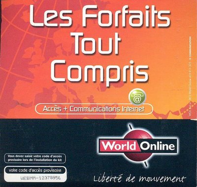 Kit de connexion World Online (1999 ?) - verso